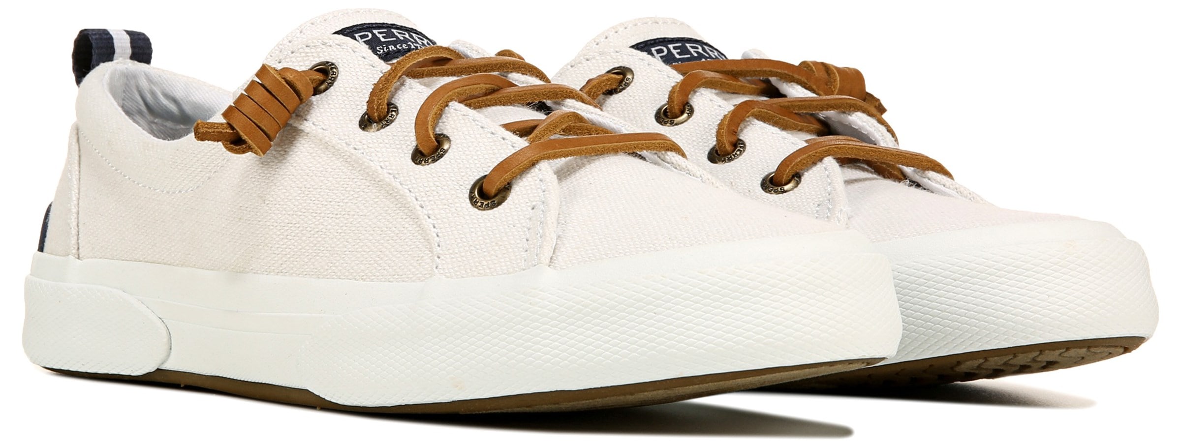 sperry slip on canvas shoes