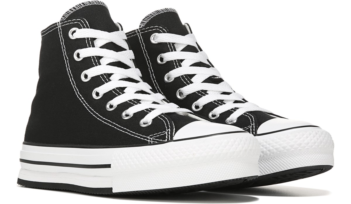 black high top converse famous footwear