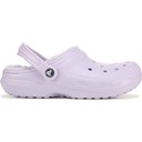 pale blue fuzzy crocs