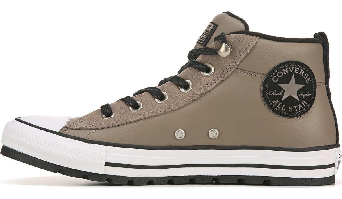 Converse Men's Chuck Taylor All Star Street Sneaker Boot Tan, Sneakers and  Athletic Shoes, Famous Footwear