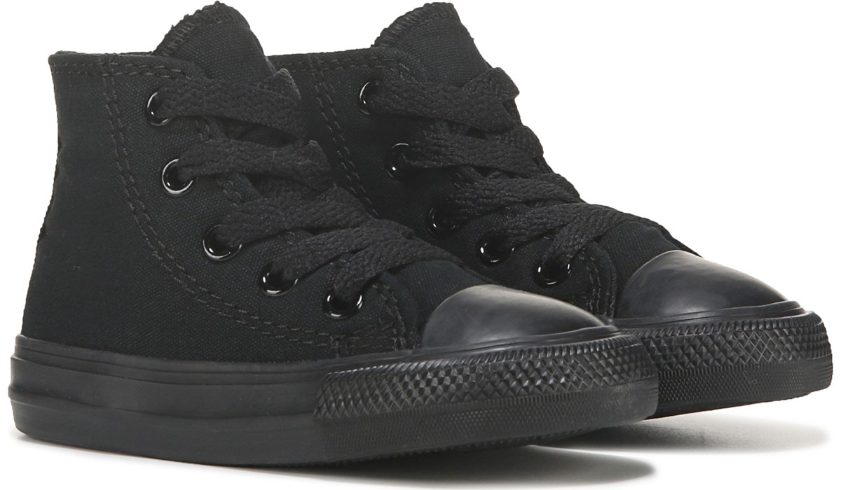kids black converse shoes