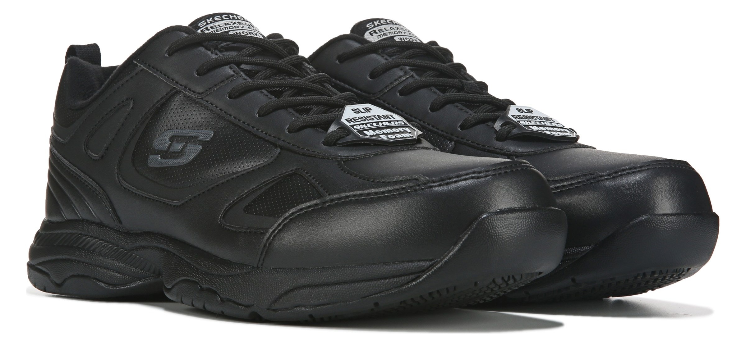 Skechers Work Men's Dighton Medium/Wide Slip Resistant Work Sneaker |  Famous Footwear