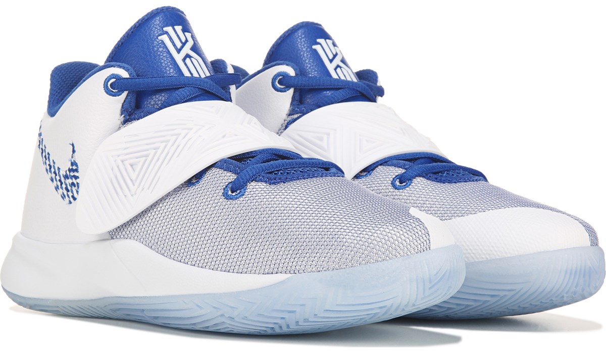 kyrie blue and white
