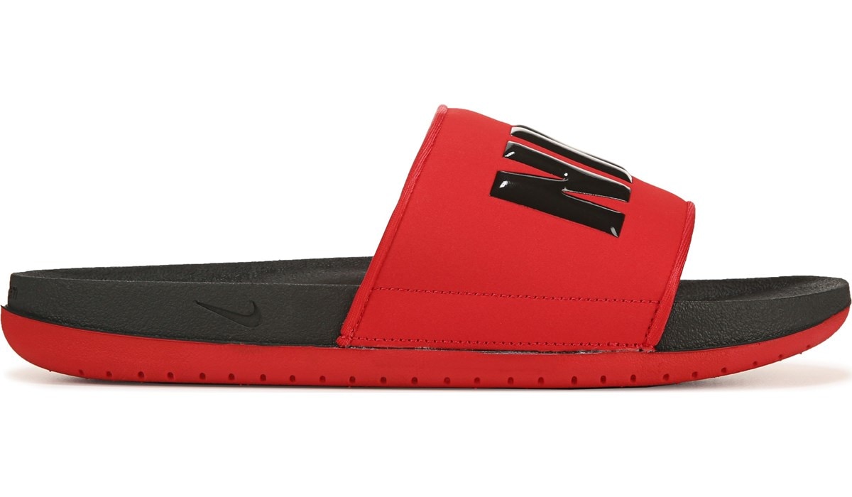 mens red nike flip flops